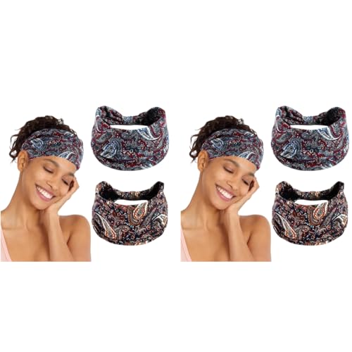 MAYCREATE® 4PCS Fashion Sport Headbands for Women Moisture Wicking Stretchy Pre Tie Running Hairbands Quick Drying Boho Stylish Bands for Yoga Jogging MAYCREATE® 4PCS Fashion Sport Headbands for Women Moisture Wicking Stretchy Pre Tie Running Hairbands Quick Drying Boho Stylish Bands for Yoga Jogging
